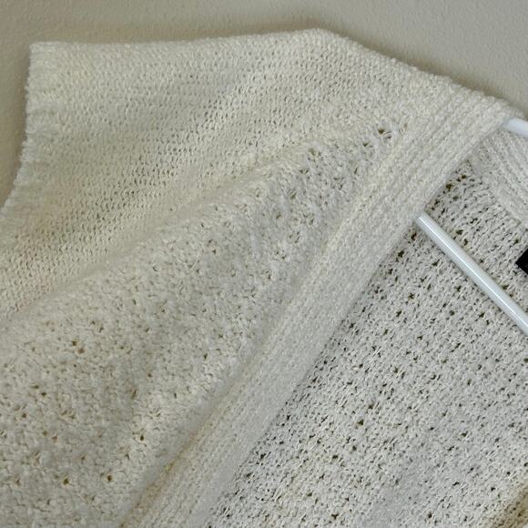 Vintage Bonnie Lee short sleeve open knit cardigan sweater 60s 70s cottagecore M - Picture 7 of 13